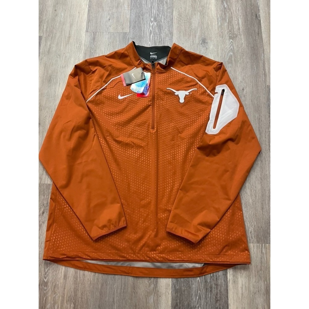 NWT Nike University of Texas Longhorns 1/4 Zip College Football Jacket XXL